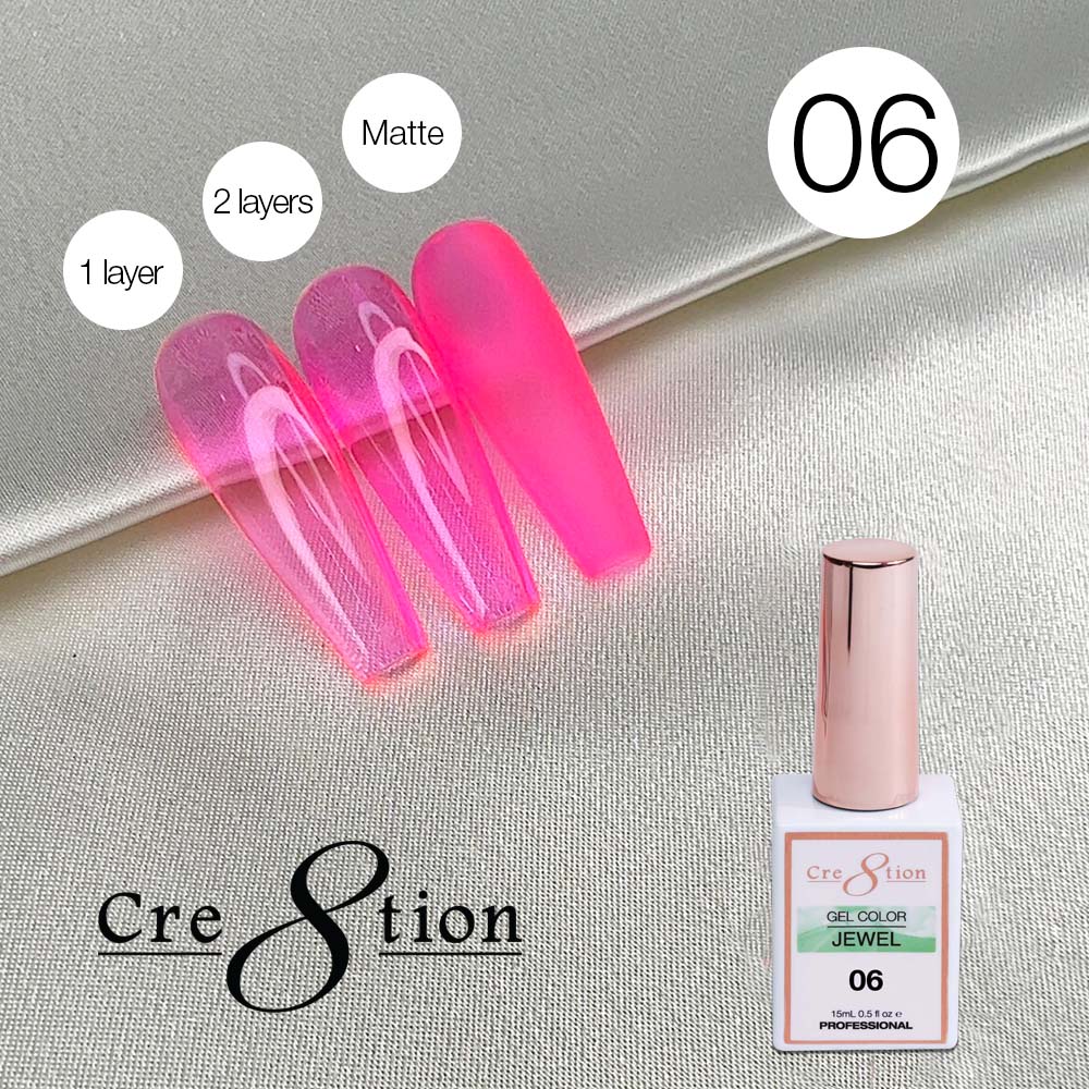 Cre8tion Soak Off Gel 0.5oz G06 - Jewel Collection