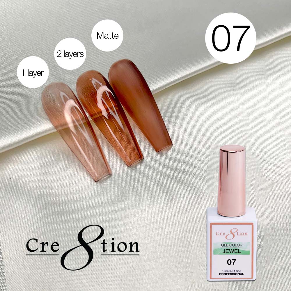 Cre8tion Soak Off Gel 0.5oz G07 - Jewel Collection