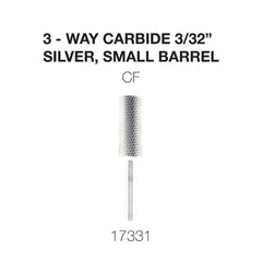 Cre8tion 3-Way Carbide Silver, Small Barrel 3/32"