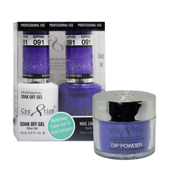 Cre8tion Matching Sets - 091 Sapphire (Shimmery)