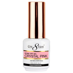 Cre8tion Soak Off Gel Crystal Pink
