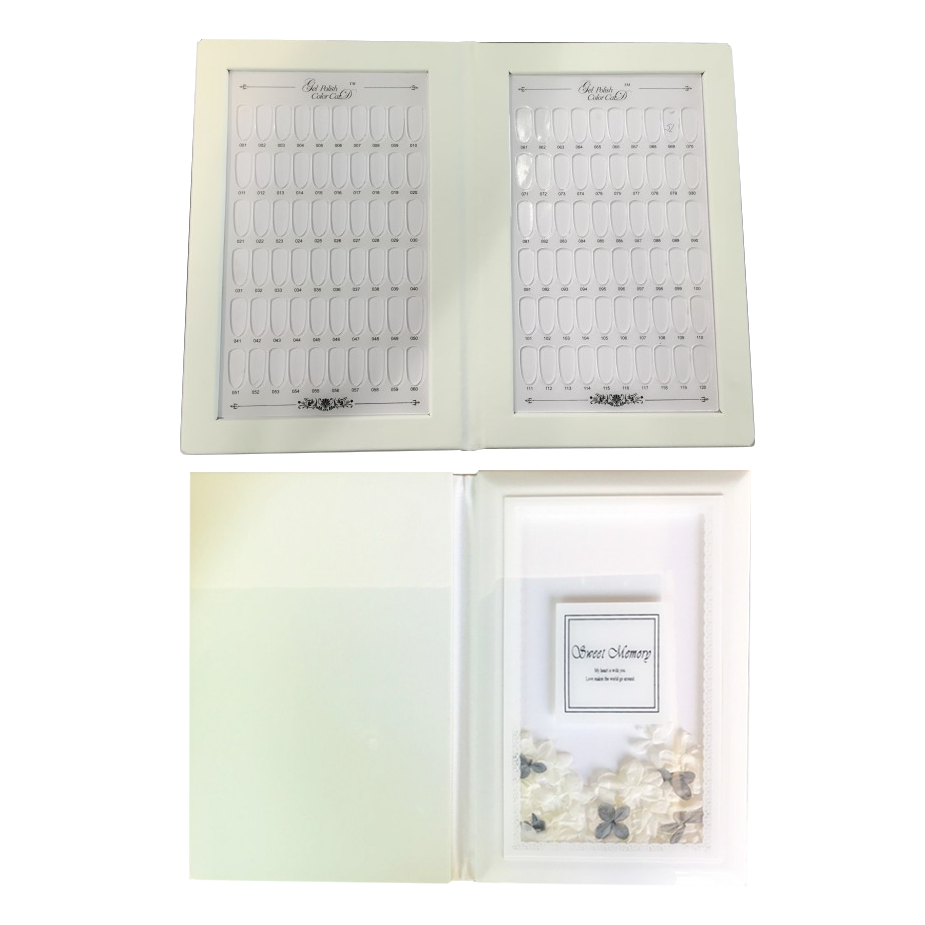 Cre8tion PMMA material tips 120 colors display book- JJPB-006