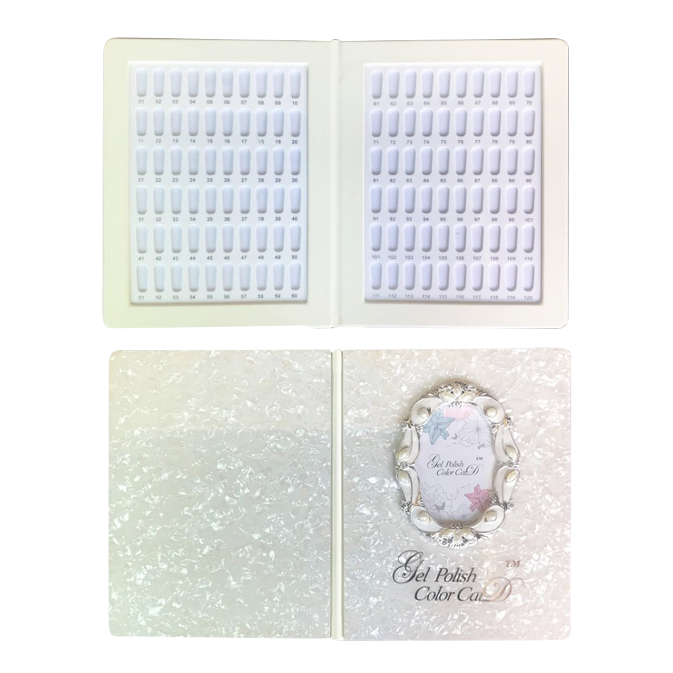 Cre8tion PMMA material tips 120 colors display book- JJPB-005