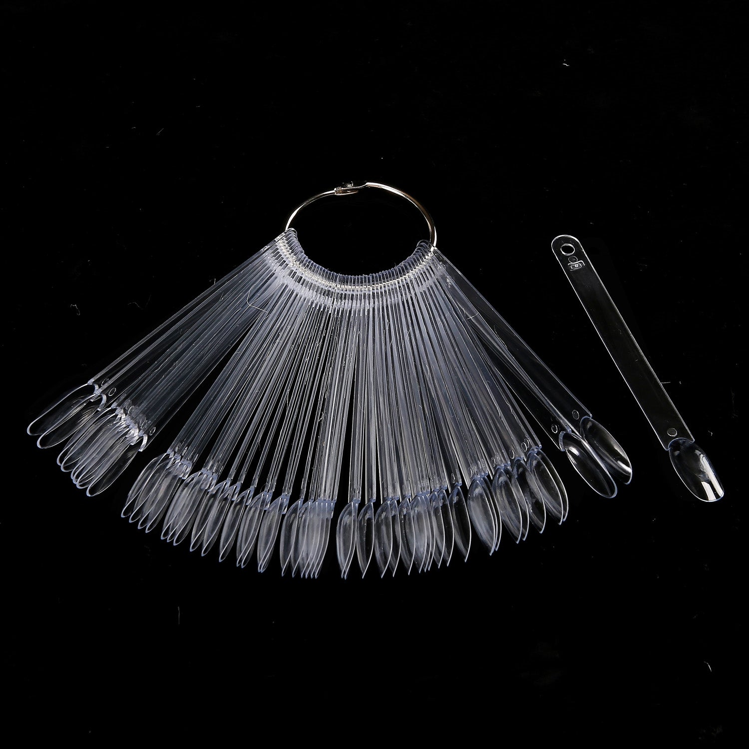 Cre8tion Round Edge Ring Color Chart Clear 50 pcs/set