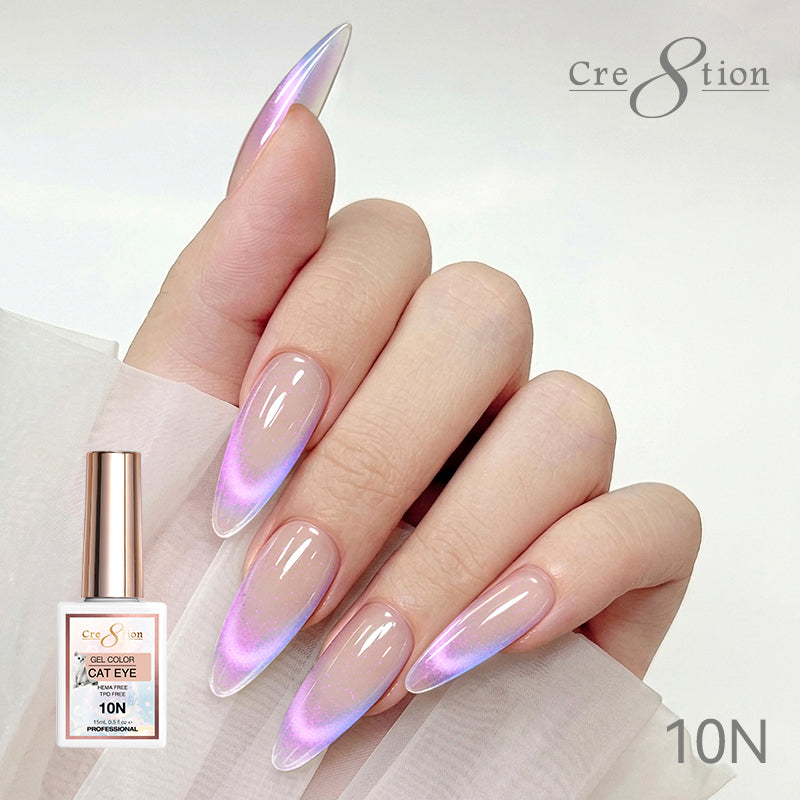 Cre8tion Cat Eye Soak Off Gel 0.5oz 10N