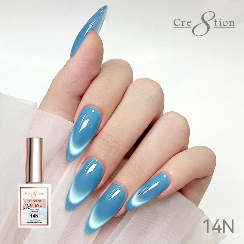 Cre8tion Cat Eye Soak Off Gel 0.5oz 14N