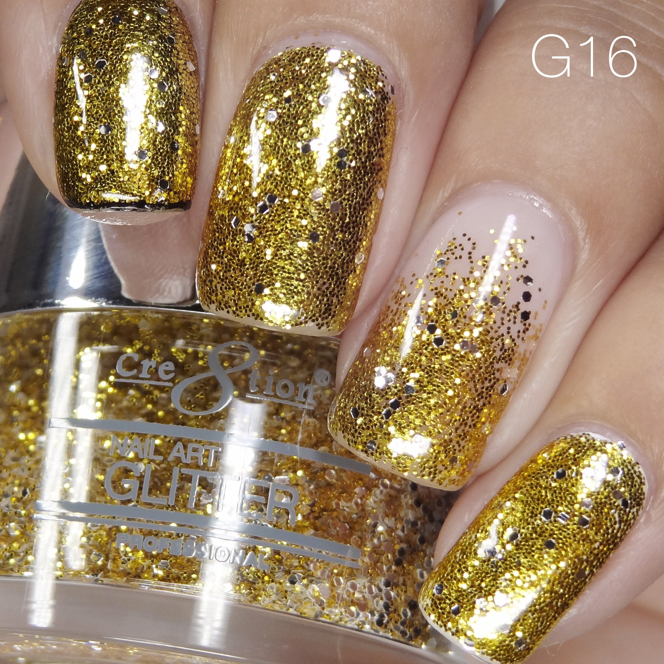 Cre8tion Nail Art Glitter 1oz 30g 16
