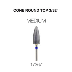 Cre8tion Cone Round Top Nail Filing Bit 3/32"