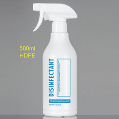 Cre8tion Empty Plastic White Bottle with Trigger Sprayer 500 ml/16.9 oz