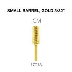 Cre8tion Carbide Small Barrel, Gold 3/32"