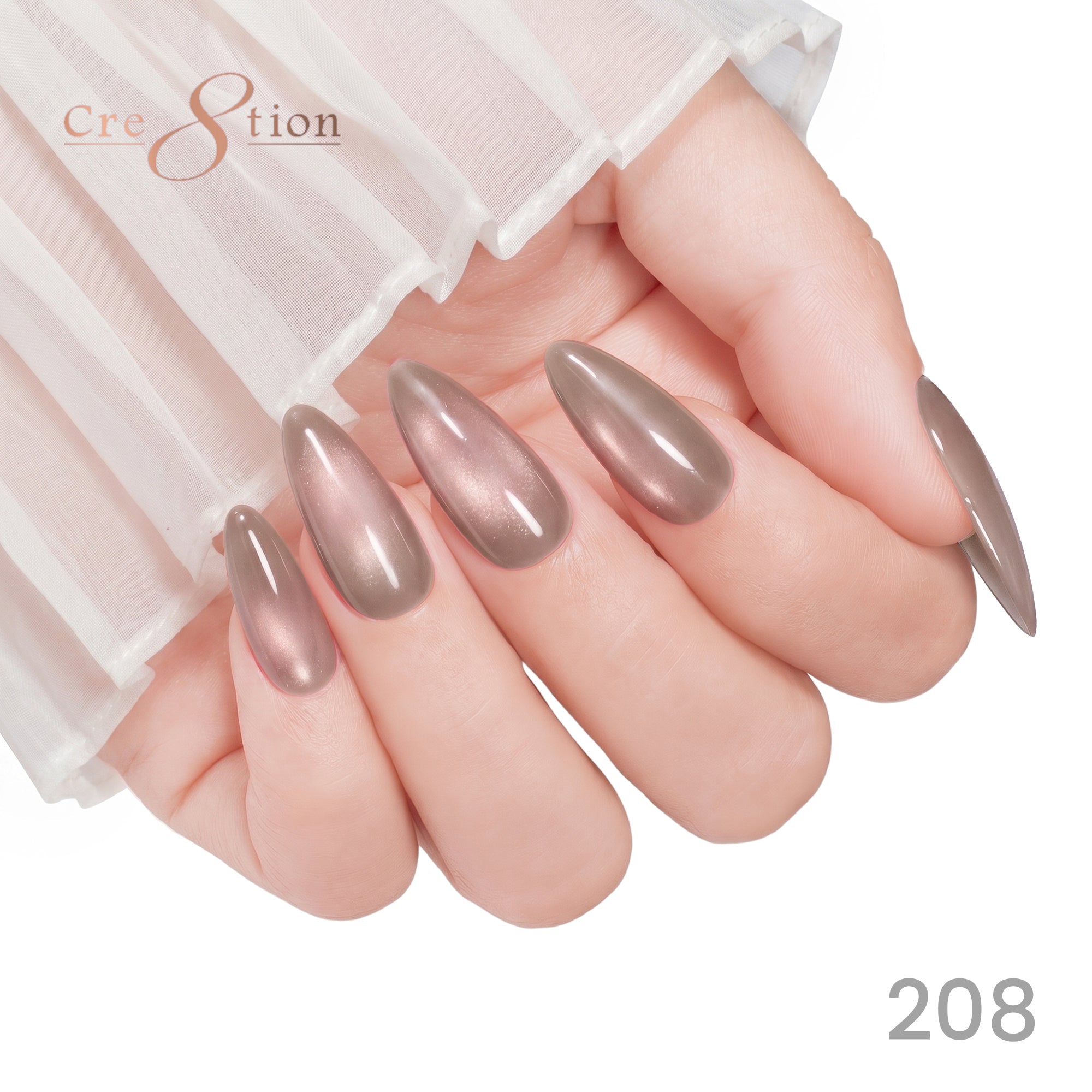Cre8tion Cat Eye Soak Off Gel 0.5oz 208