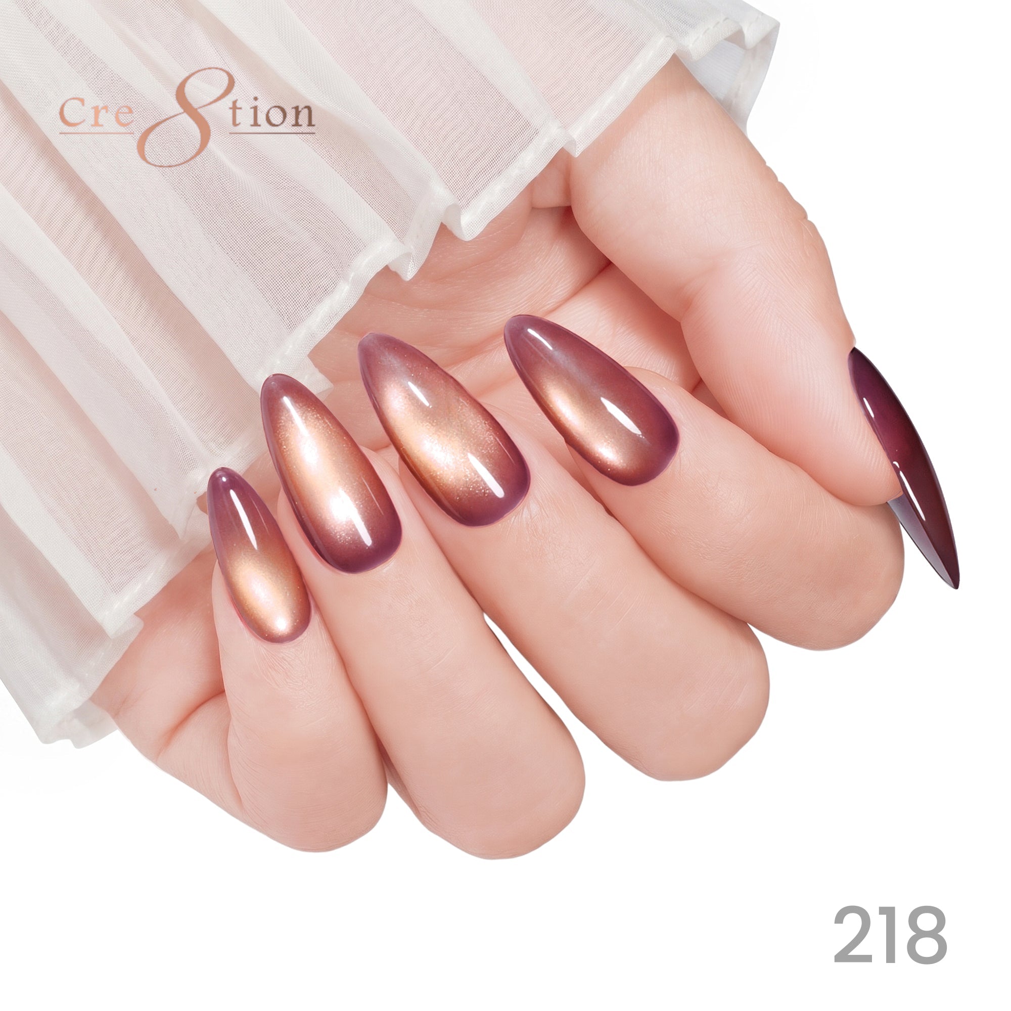 Cre8tion Cat Eye Soak Off Gel 0.5oz 218