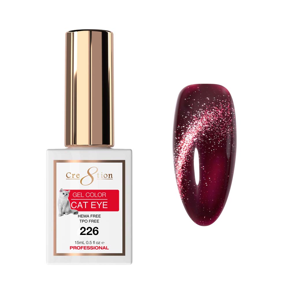 Cre8tion Cat Eye Soak Off Gel 0.5oz 226
