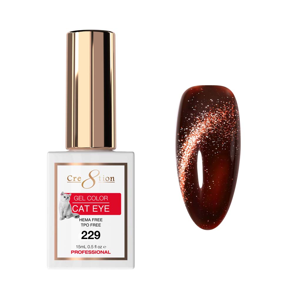 Cre8tion Cat Eye Soak Off Gel 0.5oz 229