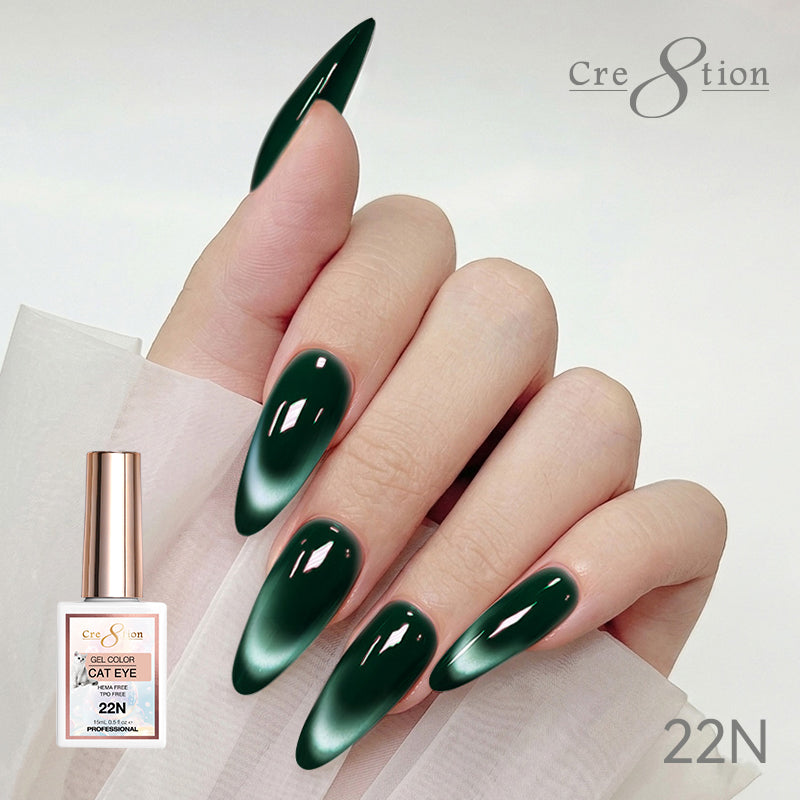 Cre8tion Cat Eye Soak Off Gel 0.5oz 22N