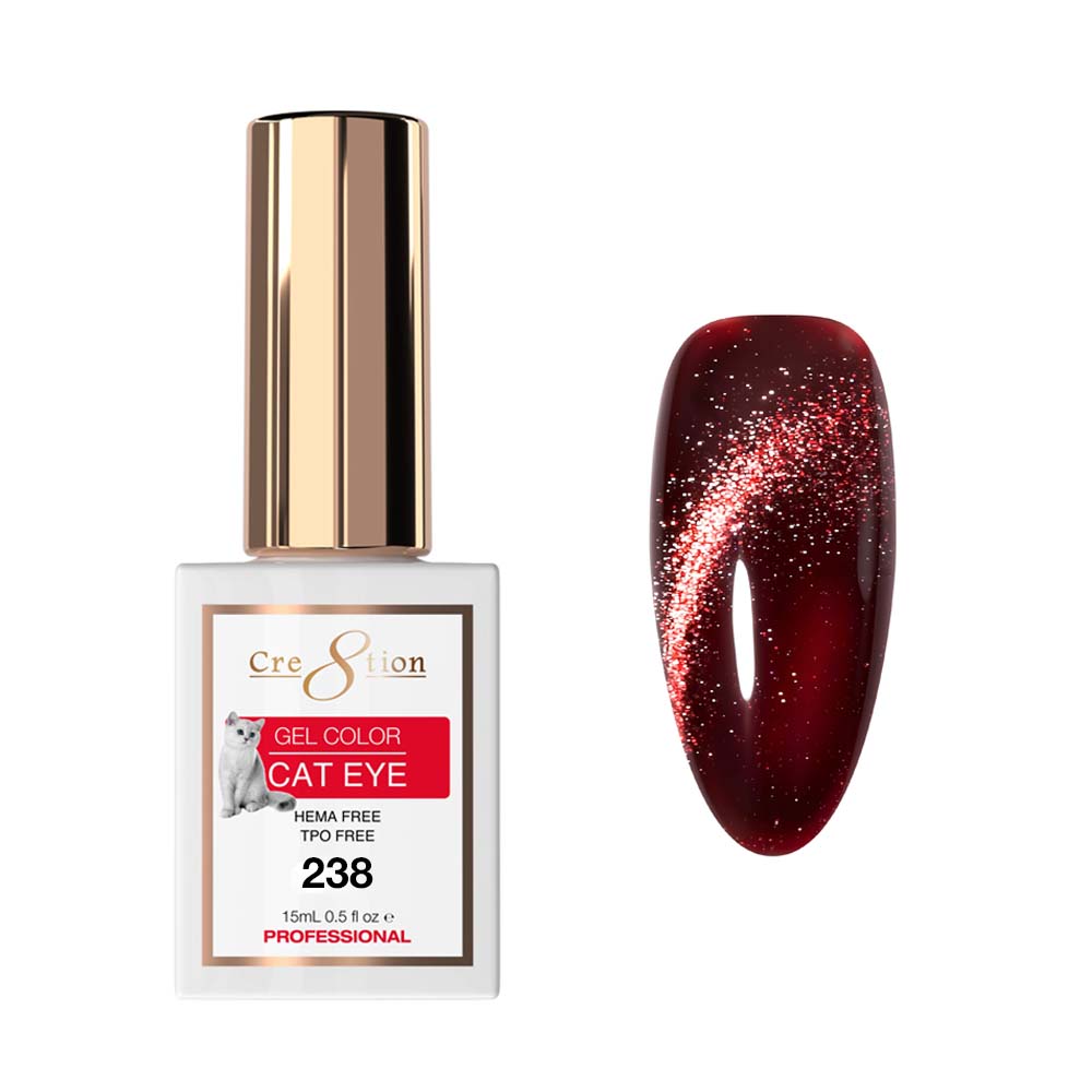 Cre8tion Cat Eye Soak Off Gel 0.5oz 238