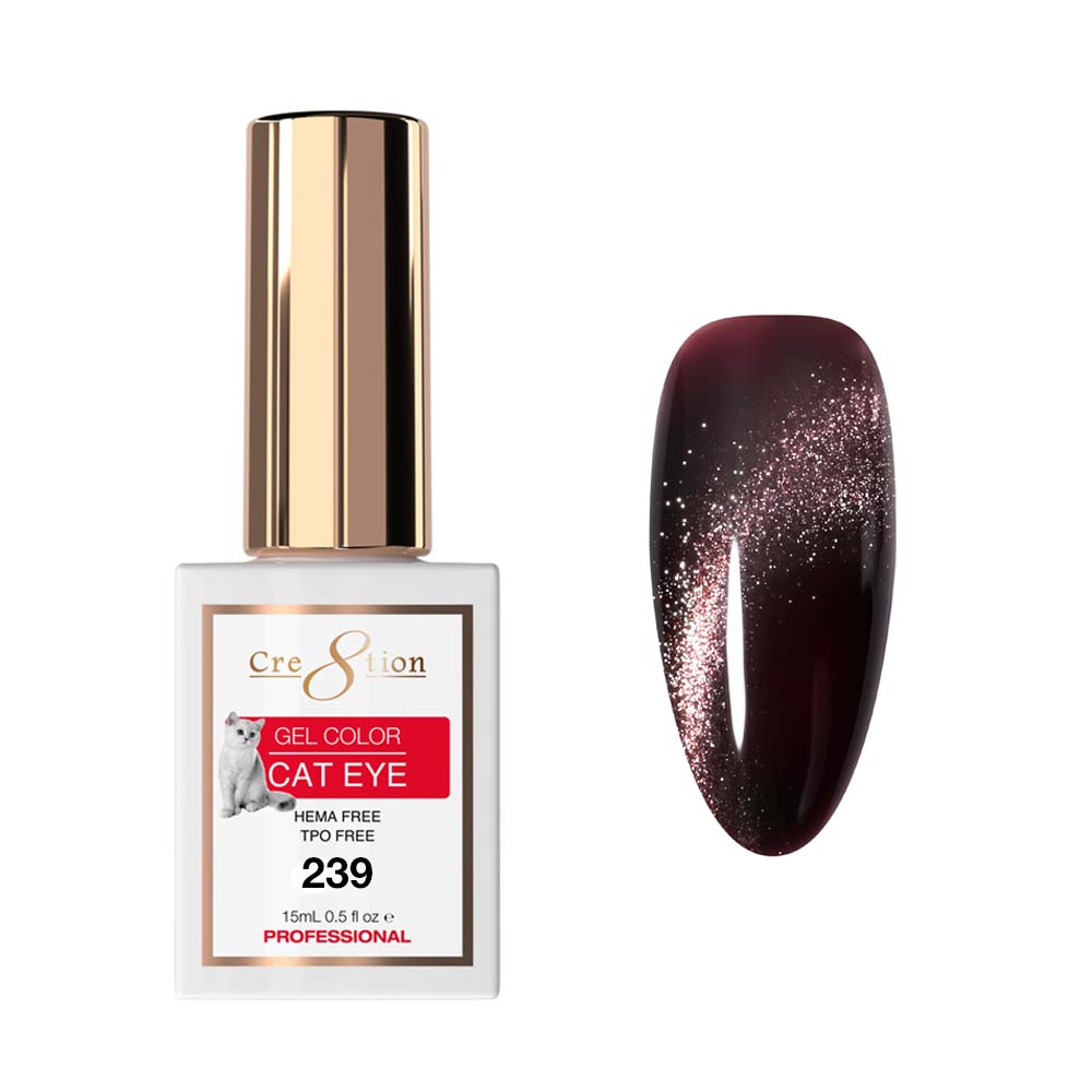 Cre8tion Cat Eye Soak Off Gel 0.5oz 239