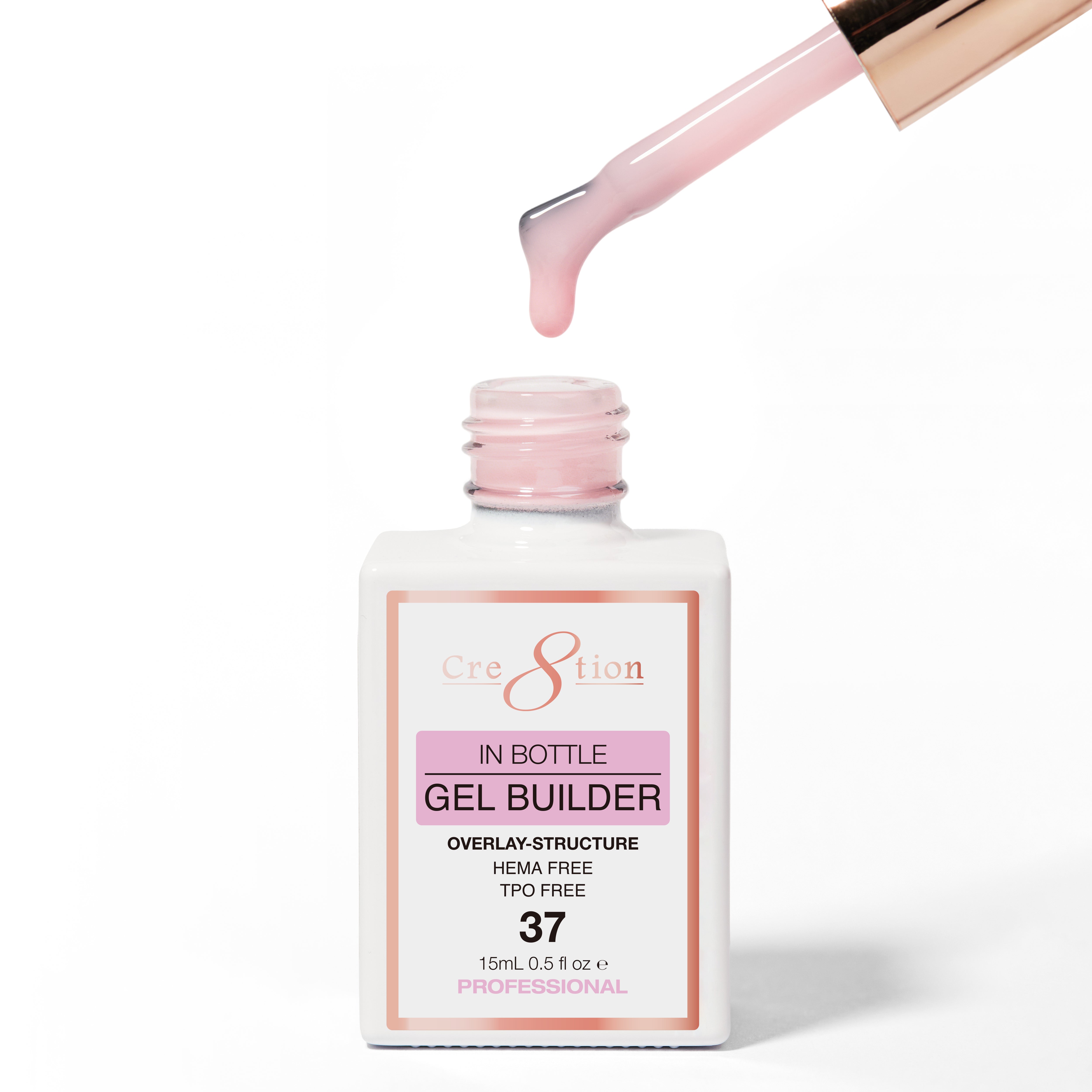 Cre8tion Gel Collection - Overlay/ Brush on Builder 0.5oz 37 Latte Foam