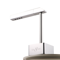 Cre8tion Portable Rechargeable 2in1 UV/LED Desk Lamp - Silver 15W
