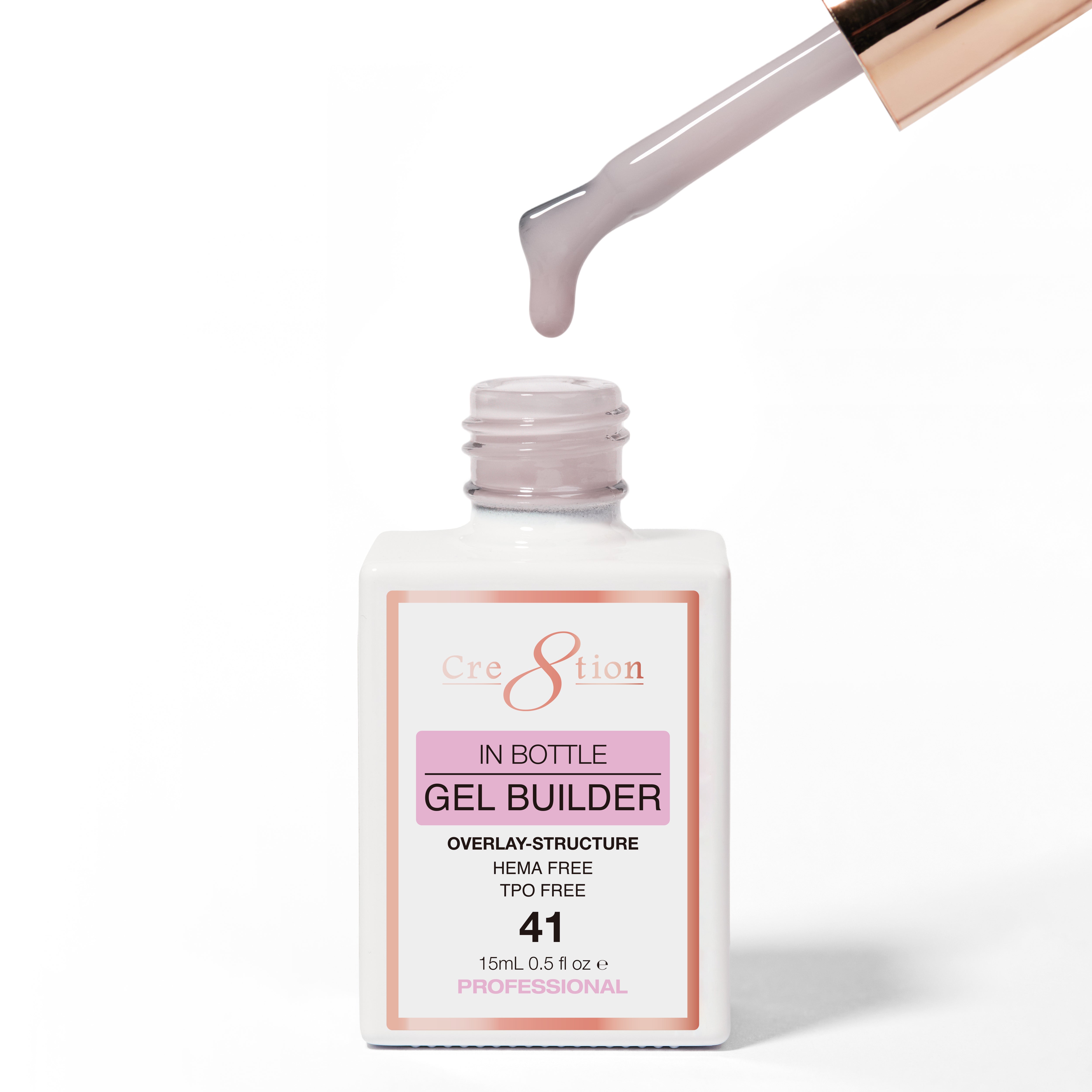 Cre8tion Gel Collection - Overlay/ Brush on Builder 0.5oz 41 Afternoon Rain