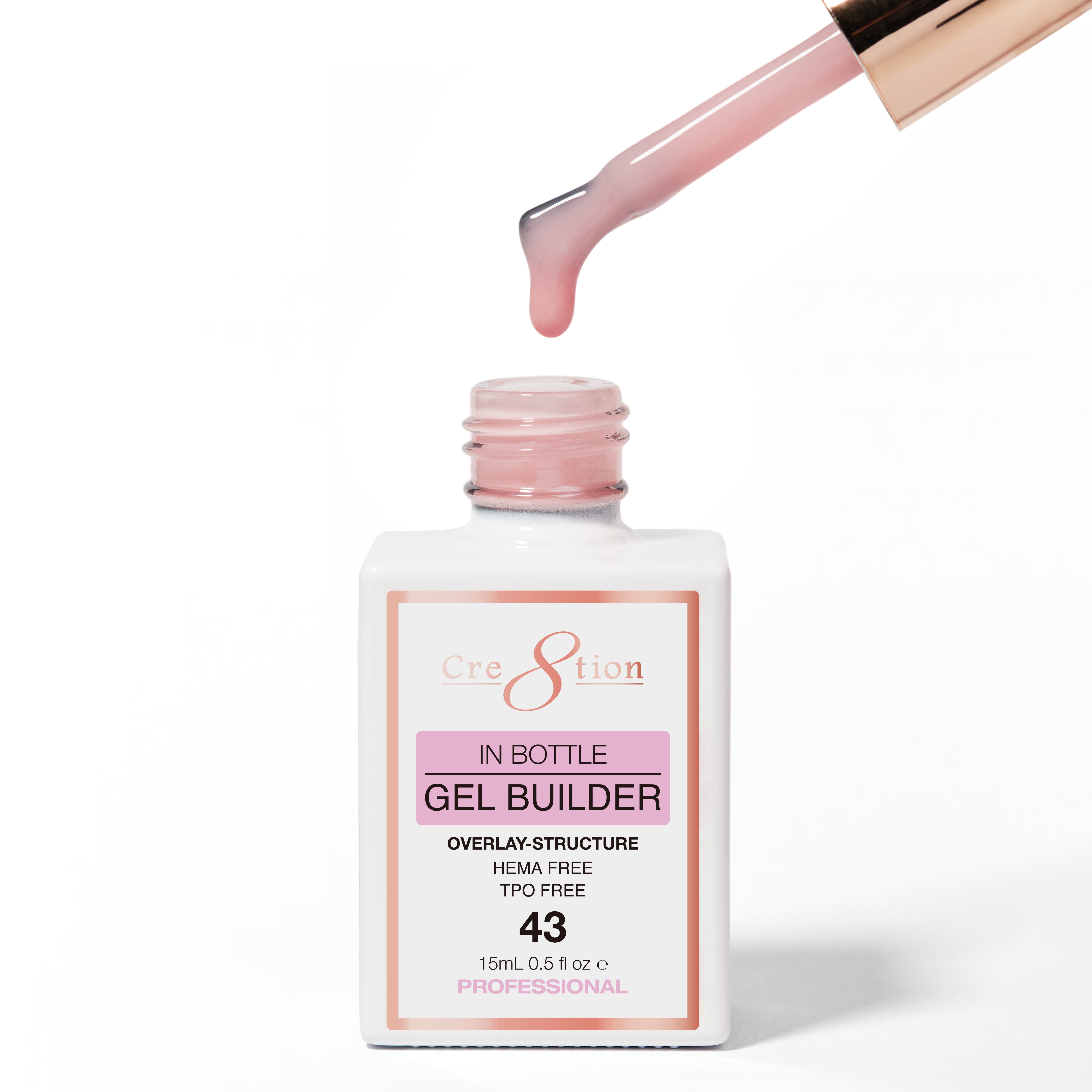 Cre8tion Gel Collection - Overlay/ Brush on Builder 0.5oz 43 Mauve Cashmere Wrap