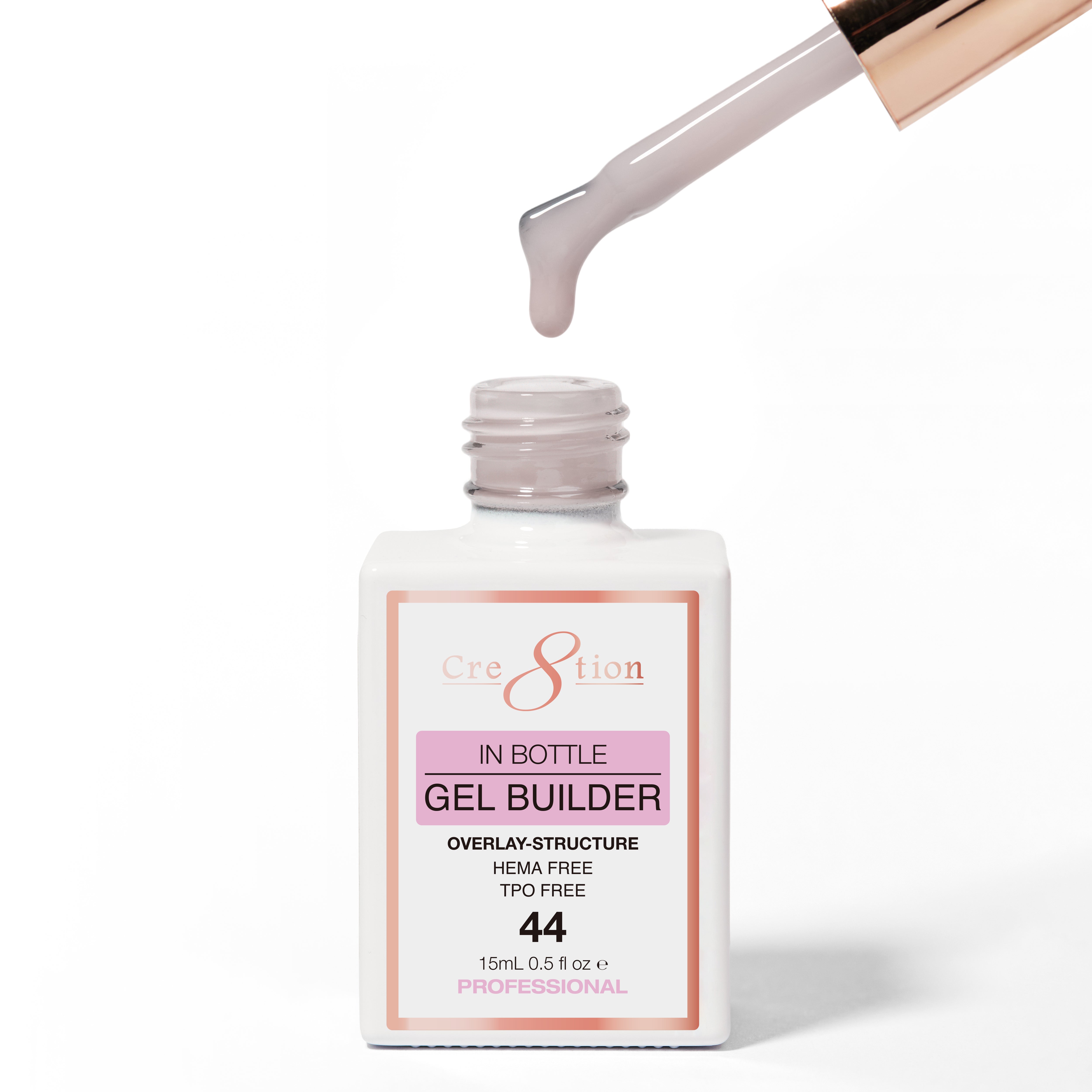 Cre8tion Gel Collection - Overlay/ Brush on Builder 0.5oz 44 Cocoa Rosewood
