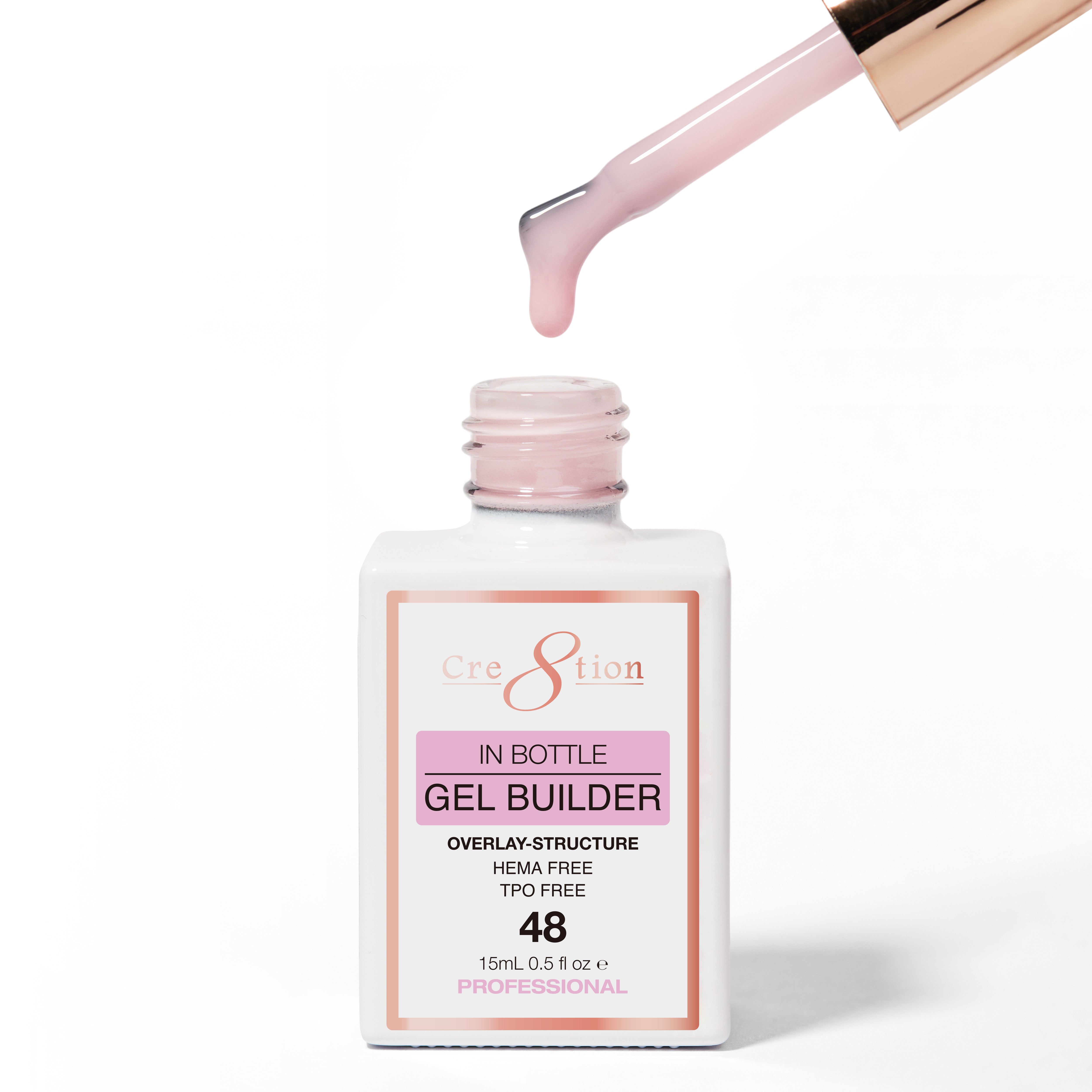 Cre8tion Gel Collection - Overlay/ Brush on Builder 0.5oz 48 Under the Rain