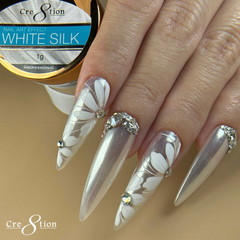 Cre8tion White Silk Chrome Nail Art Effect 1g