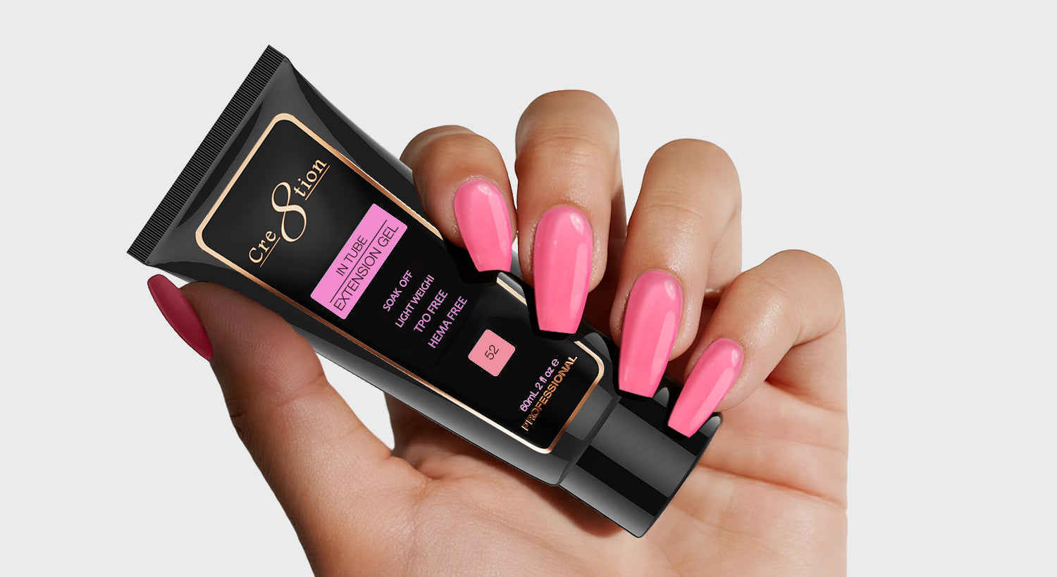 Cre8tion Poly Gel-Extension Gel In Tube 2oz - 52