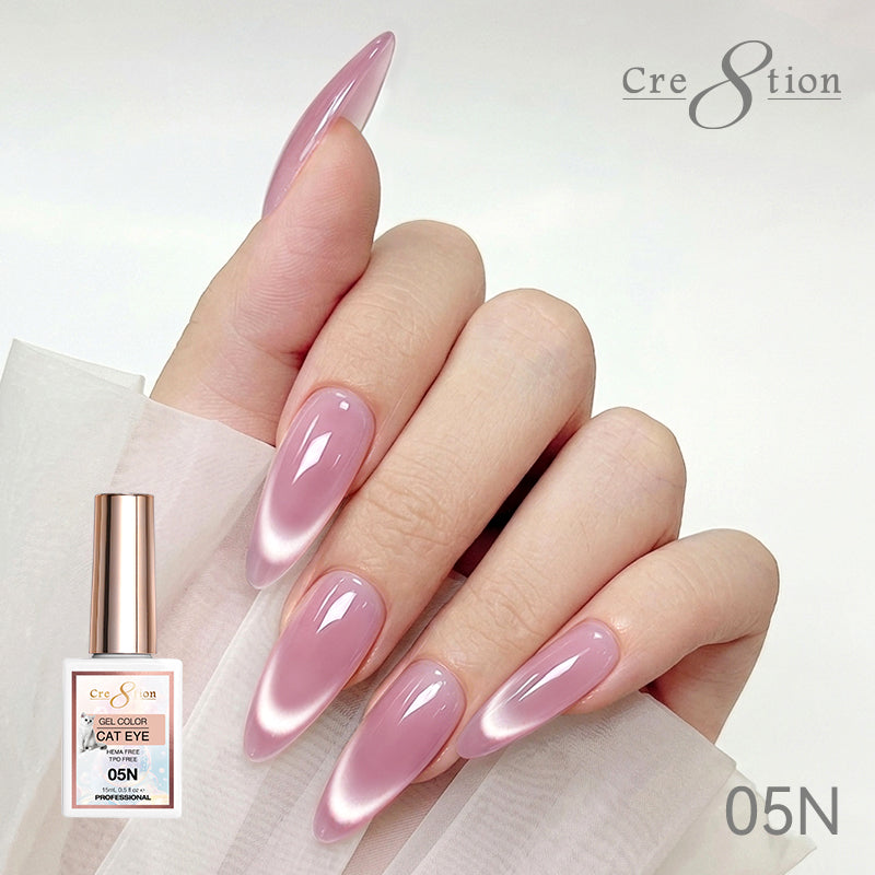 Cre8tion Cat Eye Soak Off Gel 0.5oz 5N