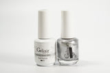 Gelixir Nail Polish Gel & Matching Lacquer Metallic Silver 1 PK #096