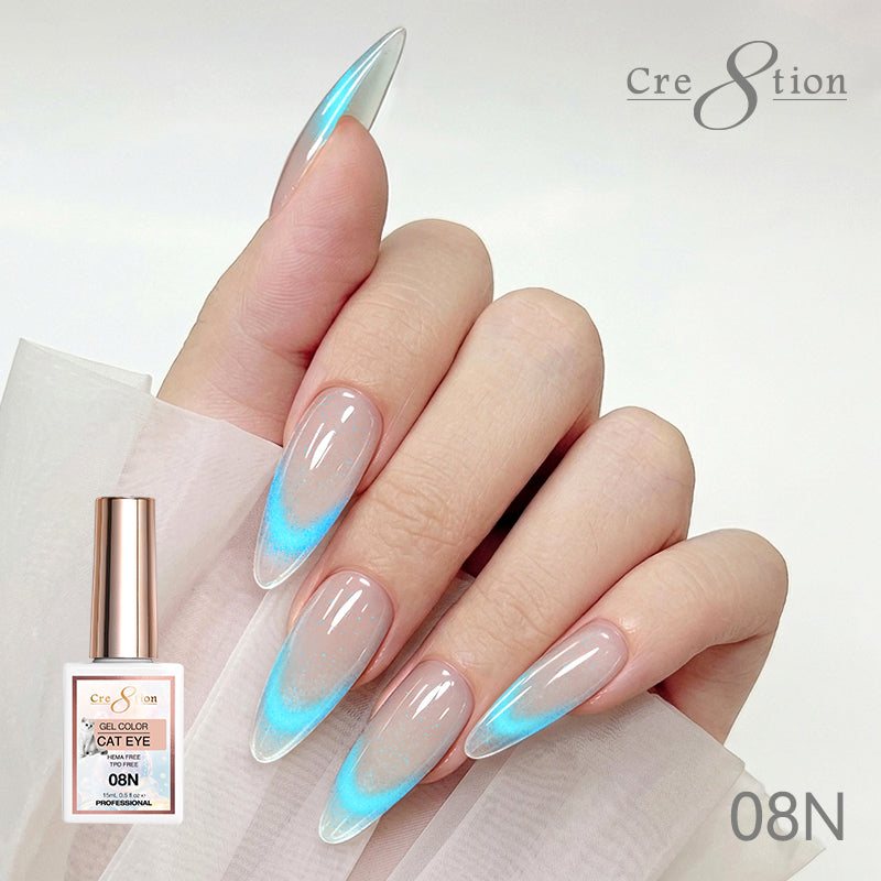 Cre8tion Cat Eye Soak Off Gel 0.5oz 8N