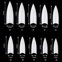 Cre8tion Special Shape - 12 Wide Stiletto 500 pcs./box