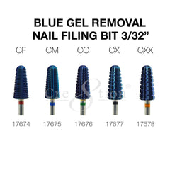 Cre8tion Blue Gel Removal Nail Filing Bit 3/32"