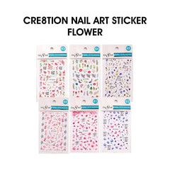Cre8tion Nail Art Sticker Flower (26 Styles)