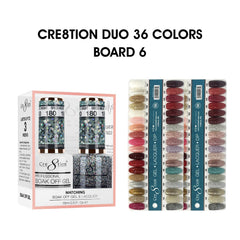 Cre8tion Matching Color - 36 colors Board 6 #181-#216 w/ 2 Color Chart