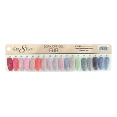 Cre8tion Color Chart - Fur Gel 18 Colors