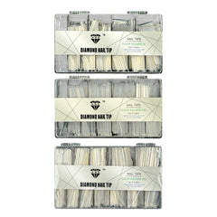 HNS DIAMOND NAIL TIP CLEAR SQUARE