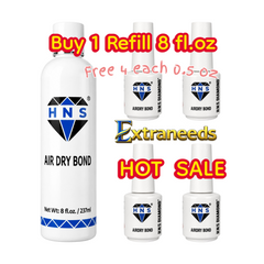 HNS DIAMOND AIR DRY BOND 8 OZ BUY 1 FREE 4 EACH O.5OZ