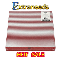 HNS DIAMOND NAIL FILES RED SQUARE SANITIZABLE 80/80 IN BAG 50PCS
