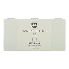 HNS DIAMOND GEL TIPS COFFIN