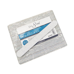 Cre8tion Mini Nail File Wood Center Zebra Grit (50 pcs./pack)