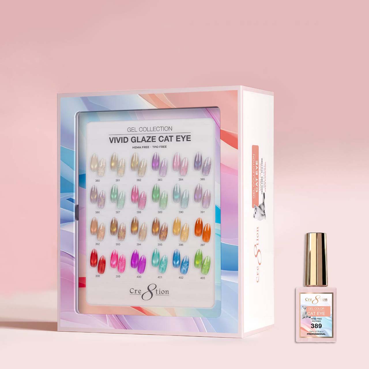 Cre8tion Cat Eye Vivid Glaze Kit - 24 Colors
