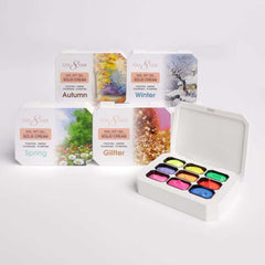 Cre8tion Nail Art Gel - Solid Cream Collection - 21 palettes