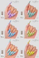Cre8tion Marble Effect 0.5oz - Full Set 18 colors w/ 3 Top Diamond 0.5oz & 1 set Color Chart