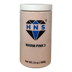 HNS WARM PINK 3 NAIL POWDER 24 OZ