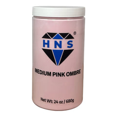 HNS MEDIUM PINK OMBRE NAIL POWDER 24 OZ