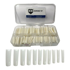 HNS NATUTAL SQUARE STRAIGHT NAIL TIP 540 EACH IN BOX