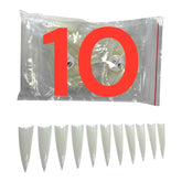 HNS NATURAL STILETTO STRAIGHT TIP