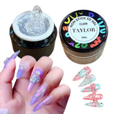 TAYLOR 3D GEL NAIL ART CLEAR NON- STICKY HAND GELS FOR NAIL ART U V LED